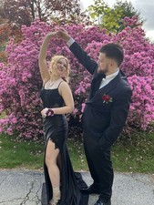 Black Prom Dress/ Evening Dress Size 8 Excellent Condition