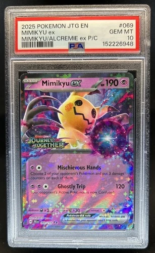 2025 Pokemon Journey Together Mimikyu ex #069/159 PSA 10 GEM MINT