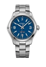 Brand New Ebel Discovery Men's Blue Dial 41 mm Stainless Steel Watch 1216400
