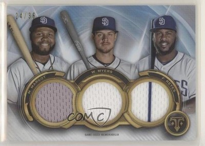 2019 Triple Threads Relic Combos 24/36 Wil Myers Franmil Reyes Manny Margot 5w7