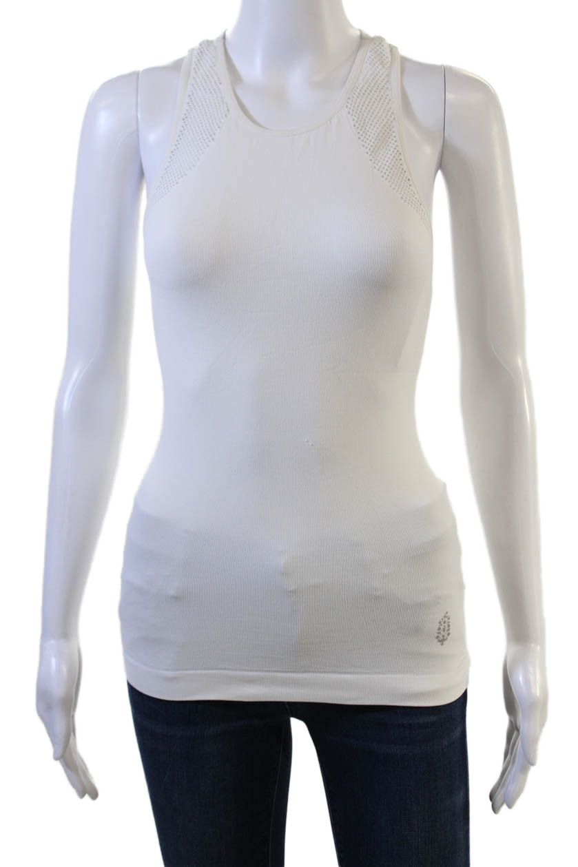 FP Movement Womens Basic High Neck Sleeveless Tan… - image 1