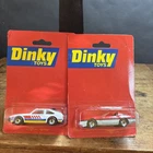 Vintage Matchbox/Dinky 1984 Corvette 1:56 & Toyota Supra 1:60 Blistercard