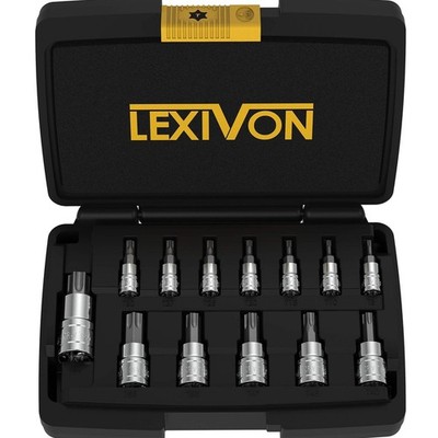 Torx Bit Socket Set,  S2 Alloy Steel | 13-Piece Star T8 - T60 Set | Enhanced ...