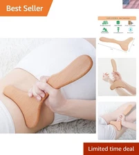 Sculpt & Relax: 11x6 Wooden Body Therapy Massager for Gua Sha & Maderoterapy