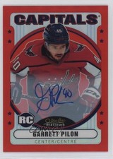 2021 O-Pee-Chee Platinum Retro Rookies Rainbow Red Garrett Pilon #R-94 Auto 10wi
