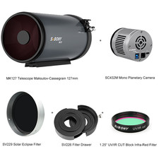 SVBONY MK127 Maksutov-Cassegrain Telescope Kit for Sun Photography 5-piece set 