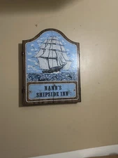 Vintage Oxford Dartboard Cabinet – “Shipside Inn” Nautical Theme