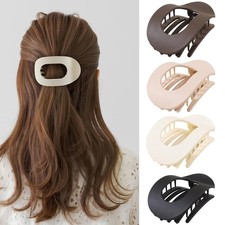 4 Pcs Flat Hair Claw Clips for Women French Clip for Women Thin and Thick Hair