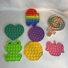 Lot of 8 Pop It Fidget Sensory Toys- Good Quality