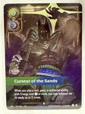 Riftbound Vendetta Nasus Curator Of The Sands Over Numbered 192/166 Never Played — live eBay listing