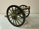 Vintage Civil War Replica Field Gun 1/8 Scale Cannon - Metal Brass 16" x 10"
