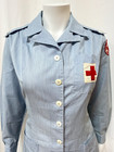 1950s American Red Cross Volunteer Nurse Seersucker Uniform Two Patch Sz. Large — photo 5