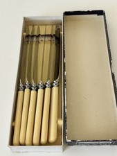 Vintage Harrison Bros & Howson Alpha Dessert Knives/Butter Knives Boxed