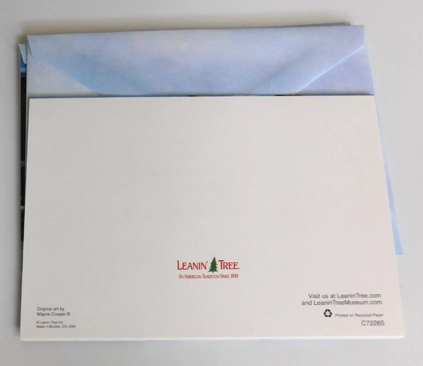 Western Horse Cabin Christmas Card Lot Artwork Wayne Cooper Leanin' Tree - Image 2 of 4