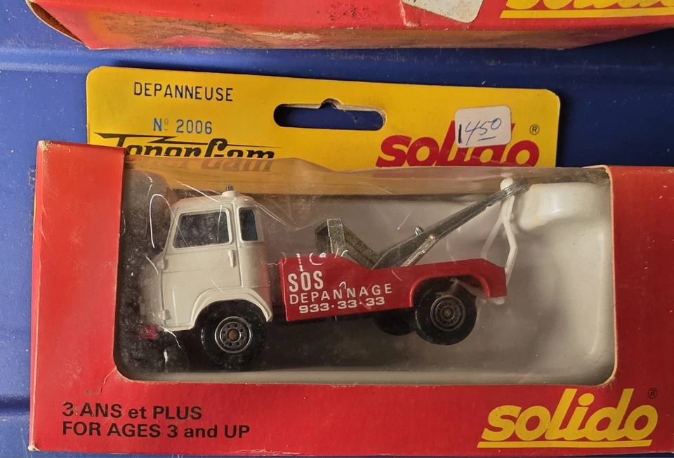 Lot Of 3 Solido Toner Gam No 2006 Depanneuse Savien Tow Trucks  - Image 4 of 4