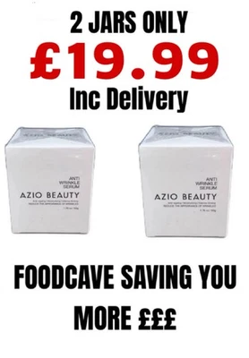 Azio Beauty Anti Wrinkle Serum 2 x 50g New Sealed EXP 02/04/27 LESS THAN £10 EA