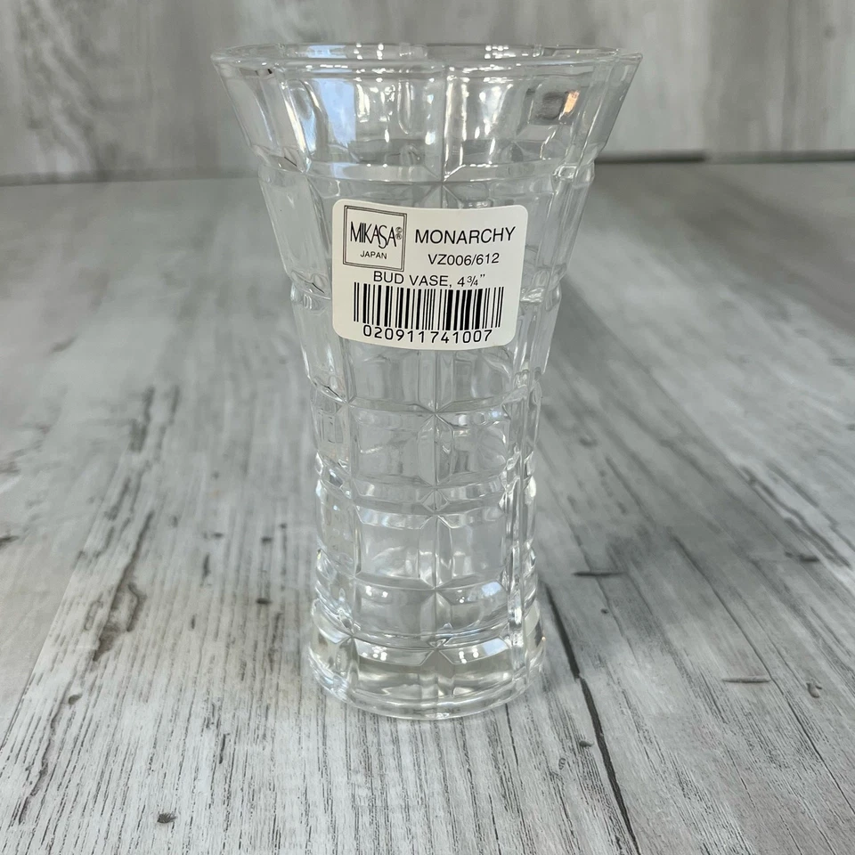 "Florero de cristal Mikasa Monarchy 4-3/4"" nuevo" Foto 4 de 4