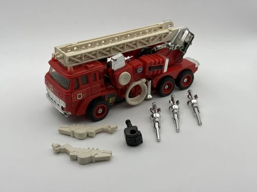 VTG 1985 Hasbro Transformers G1 Autobot Rescue Inferno  Fire Truck