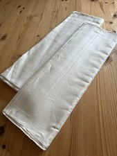 Pair Unused NOS Antique Irish Pure Linen Hem Stitch Dbl Bed Sheets 88/116”