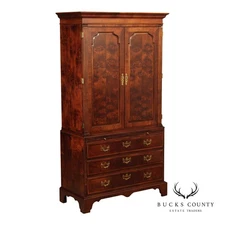 Henredon Aston Court Collection Mahogany Chippendale Bedroom Armoire Cabinet