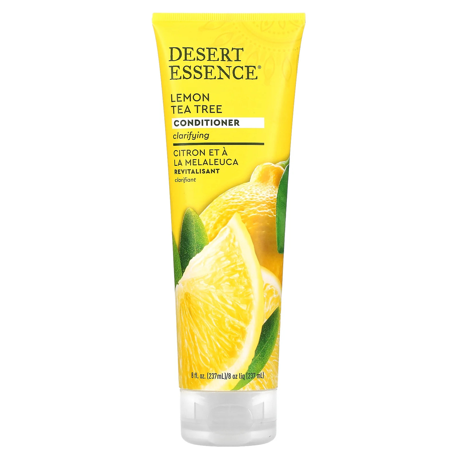 Кондиционер для волос Desert Essence с лимоном и чайным деревом, 8 жидких унций 237 мл, Биоразлагаемый