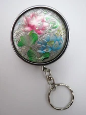 Pocket Portable Keyring  Ashtray, 2 Lilies & LilyPad  NEW