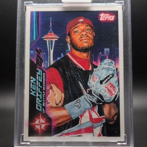 🔥2021 Topps Project 70 #186 KEN GRIFFEY JR  by  Jonas Never PR 2482 ENCASED🔥