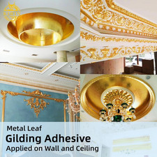 Gilding Adhesive, 100ml Epoxy Resin Gold Leaf Adhesive for Professional Craft...
