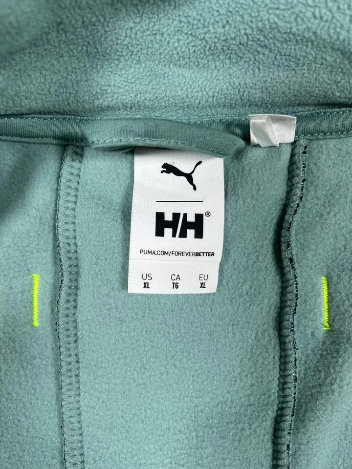 Puma Helly Hansen Fleece Jacket Mens XL Blue Full Zip Outdoor Pullover 598278-94 - Image 4 of 4