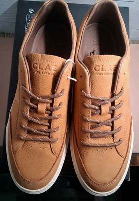 Clae Los Angeles Nib Men's Monroe VP Leather Sneakers Size 10 (CL24CMO02)