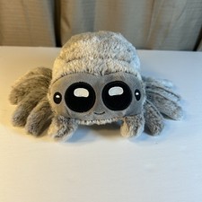 Lucas Spider Plush Toy Cute Black White Stuffed Doll Halloween Gift for Kids