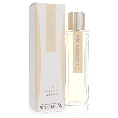 Lacoste Pour Femme by Lacoste Eau De Parfum Spray 3 oz For Women New In Box