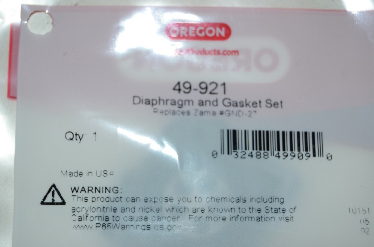 5537MIKA2つ Oregon replaces Zama GND-2 Diaphram And Gasket Kit 49-921 | eBay