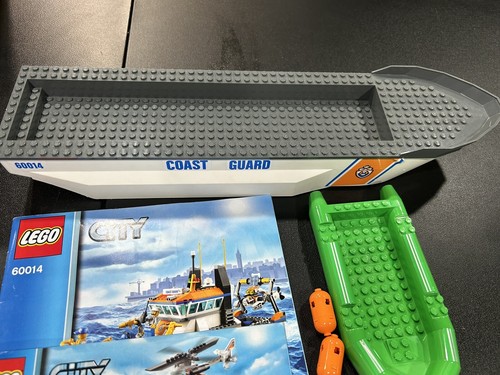 Lego Küstenwache Vintage aus Set 60014 weiß Unitary Boot Rumpf Haie Mini Figuren - Bild 7 von 12