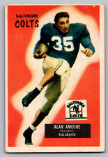 1955 BOWMAN #8 ALAN AMECHE COLTS ROOKIE