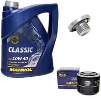MotoröL ÖLfilter SK805 10W40 5Liter + ÖLablassschraube FüR Opel Astra G Caravan