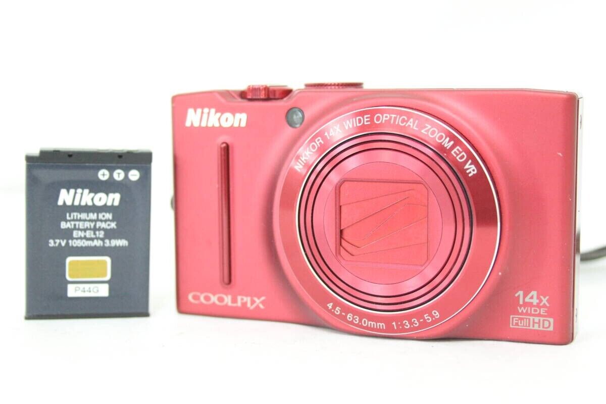 Nikon COOLPIX S8200 RED Digital Camera 16.1MP 14x Optical Nikon COOLPIX S8200 RED Digital Camera 16.1MP 14x Optical