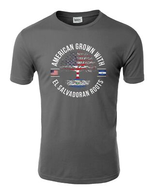American Grown with El Salvadoran Roots Men's T-Shirt