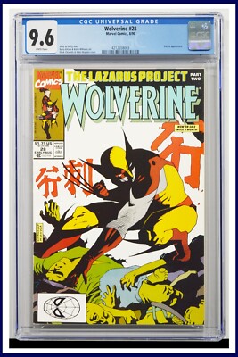 Wolverine #28 CGC Graded 9.6 Marvel August 1990 White Pages