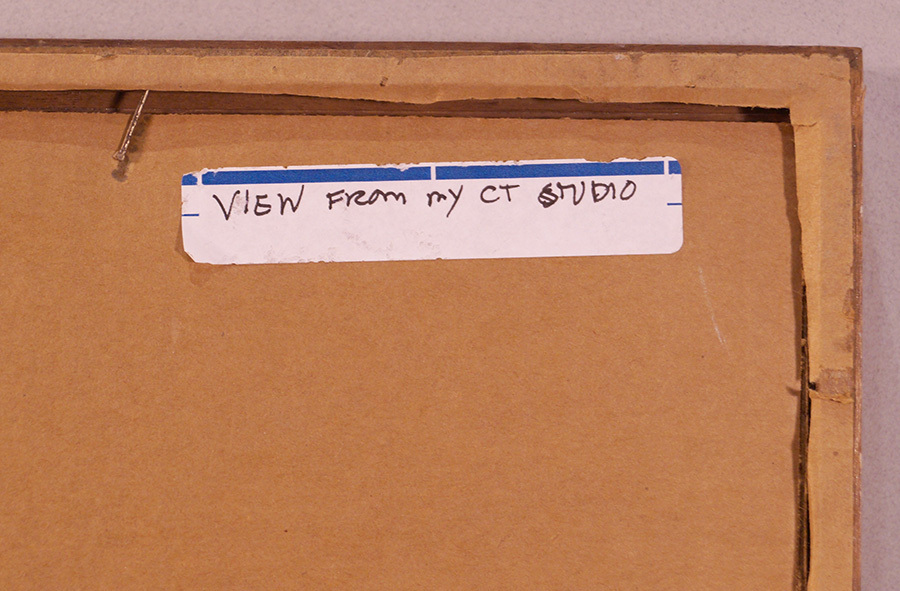 c1980 Pastel Painting Cornelia Ford Connecticut Landscape Cattails