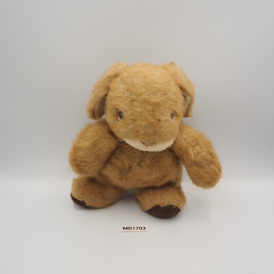 MD1703 Sun Arrow Rabbit Bunny Brown Vintage Plush 9'' Stuffed Toy Doll Japan
