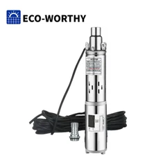 3" DC Deep Well Solar Water Pump 24V 250W Bore Hole Submersible Head 130ft