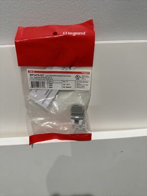 Legrand On-Q Gray Cat 6 Keystone Jack Insert RJ45 WP3476-GY 1 Pack