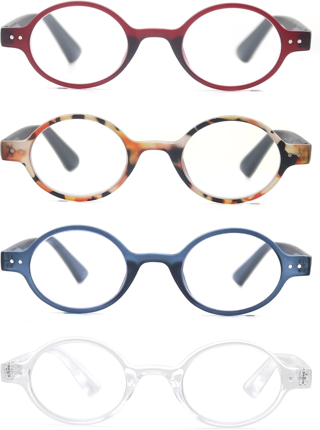 Reading Glasses Women Men Cute round Readers +1.25 Stylish Funky Lightweight ...-image