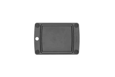 All-In-One Cutting Board Non-Slip Feet Juice Groove 10"x7" Slate/Black