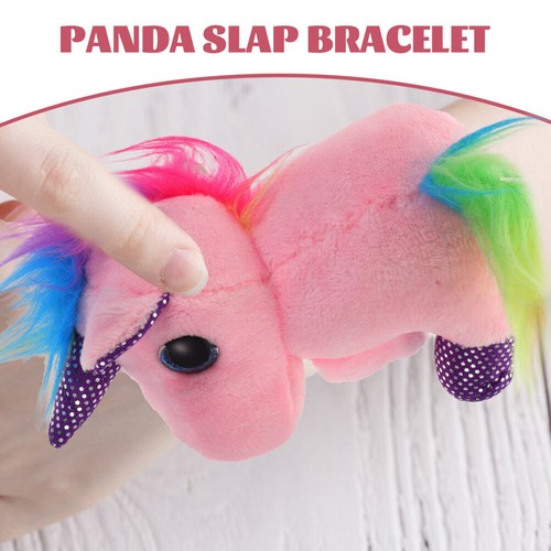 Stuffed Animal Slap Bracelet Adorable Slap Bracelet Plush Unicorn Slap Bracelet - Picture 3 of 12