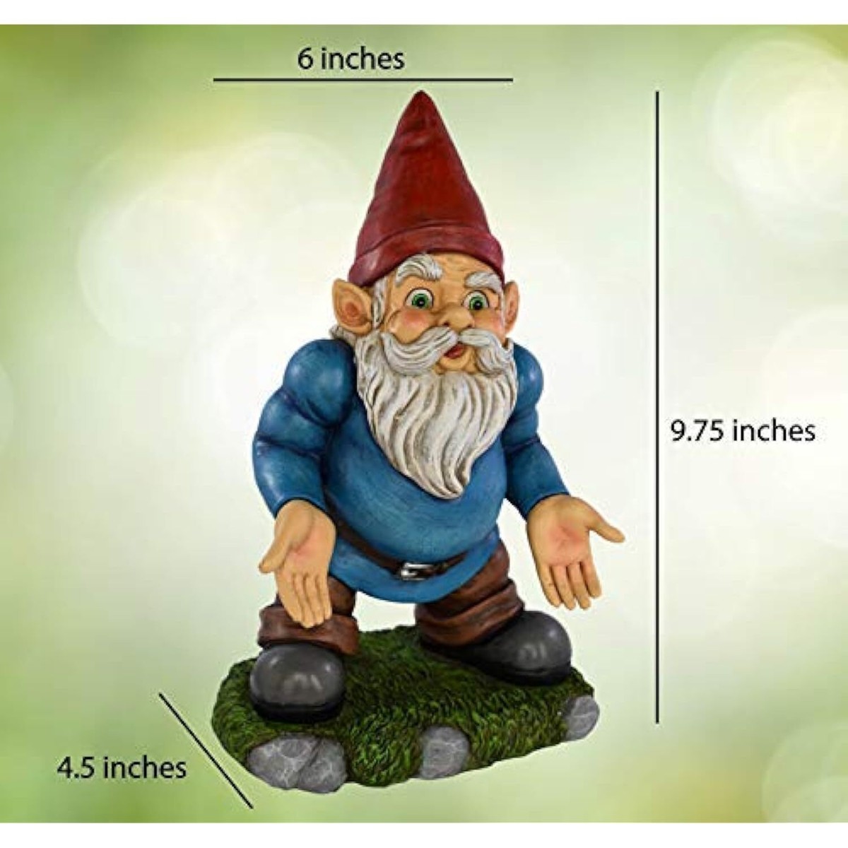 Norm The Gnome Funny Miniature Statue 9.75 inches he's got Serious