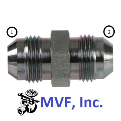 1'' Male JIC x 1'' Male JIC 37° Flare Straight Adapter Stainless 2403-16-16-SS