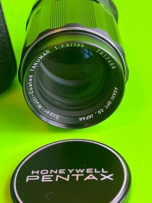Vintage Asahi Pentax Super-Takumar 1:3.5 135mm Lens Great