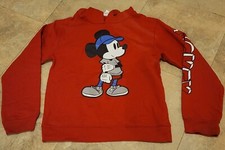 Disney Junior Mickey Mouse  Hoodie Pullover Boys Kids Size Medium Red